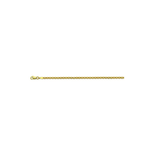 14KT 2.5mm Hollow Rolo Chain