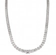 Korman Signature 18kt White Gold  Ascher Diamond Graduated Necklace