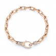 Walter's Faith 18kt Yellow Gold Clive Chain Link Bracelet with Diamond Lobster Clasp
