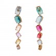 Mignonne Gavigan 14kt Yellow Gold Plated Multicolored Crystal Drop Earrings