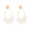 Mignonne Gavigan 18kt Yellow Gold Plated Mother of Pearl Mini Lolita Hoop Earrings