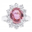 Oscar Heyman Platinum, Pink Sapphire and Diamond Ring