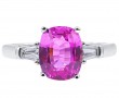 Oscar Heyman Pink Sapphire and Diamond Ring