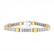 Korman Signature Platinum Fancy Yellow Cushion and White Diamond Emerald Diamond Bracelet