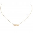 Messika 18kt Yellow Gold Baby Move Diamond Necklace