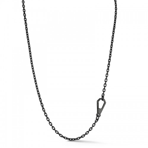 Walter's Faith Carrington Black Sterling Silver Cable Chain Necklace with Swivel Clasp
