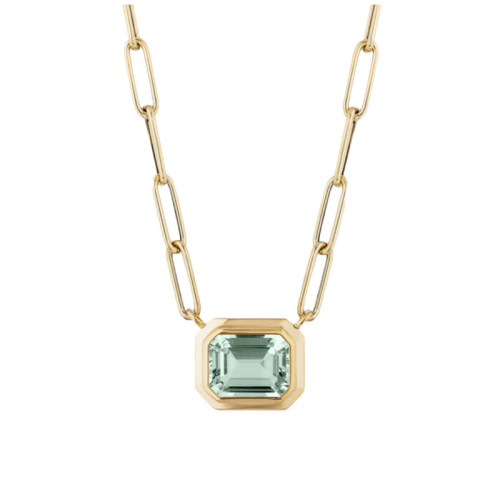 Goshwara  18kt Yellow Gold Prasiolite Pendant Necklace