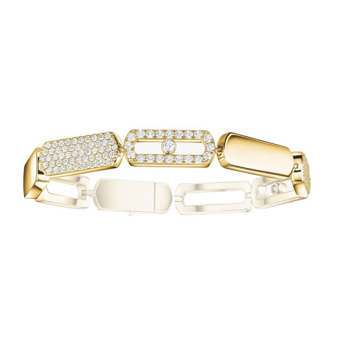 Messika 18kt Yellow Gold and Diamond Imperial Move Bracelet