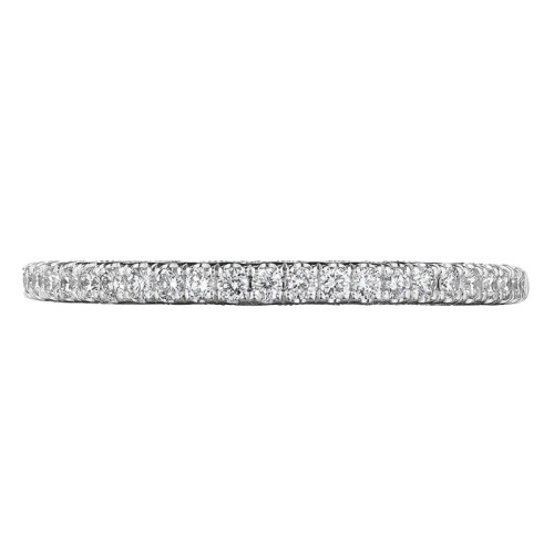 Tacori 18kt White Gold and Diamond 1/2 Way Wedding Band