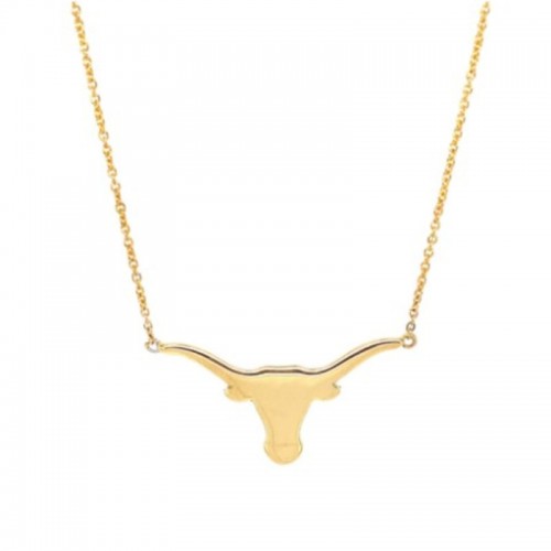 Korman Signature 18kt Yellow Gold Medium Longhorn Necklace