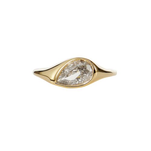 Artemer 18kt Yellow Gold and Diamond Elation Signet Ring