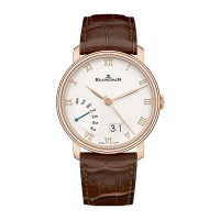 Blancpain Villeret Grande Day Date Jour Retrograde 40mm 18kt Rose Gold Beige Dial with Brown Alligator Strap