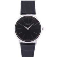 Korman Pre-Owned Piaget Altiplano 18K White Gold Black Dial