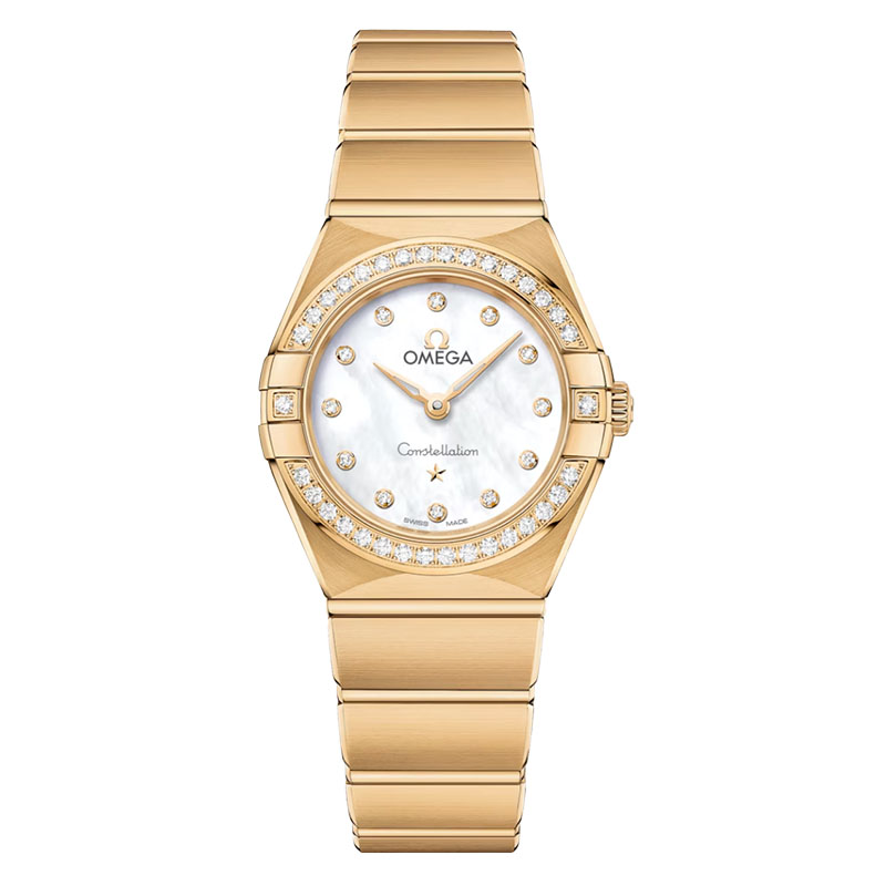 Omega Constellation Yellow Gold and Diamond 25mm OM 13155256055002