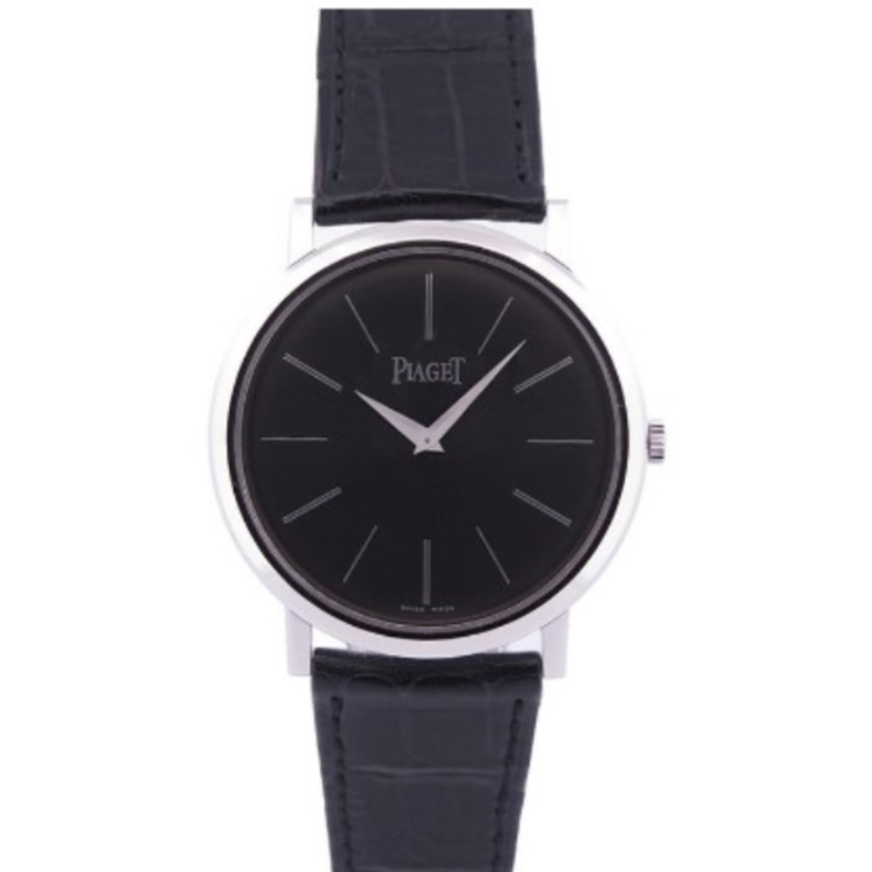 Korman Pre-Owned Piaget Altiplano 18K White Gold Black Dial