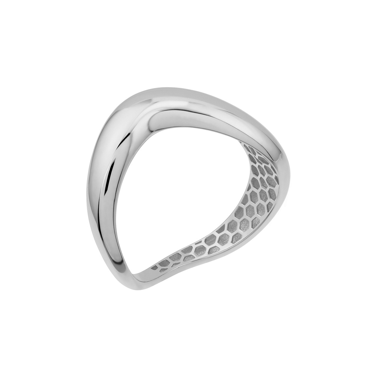 Korman Signature 14kt White Gold Polished Swirl Band