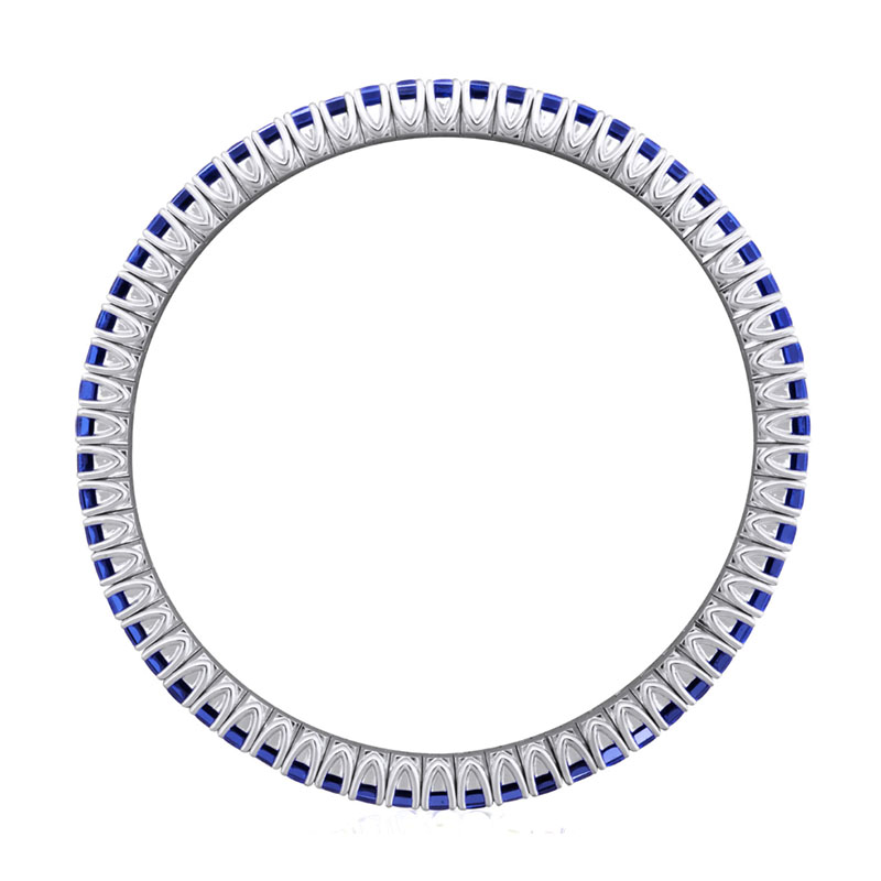 Picchiotti 18kt White Gold and Blue Sapphire Xpandable Bracelet