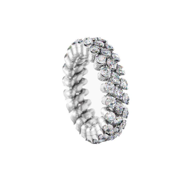 Serafino Consoli 18kt White Gold and Diamond Ring
