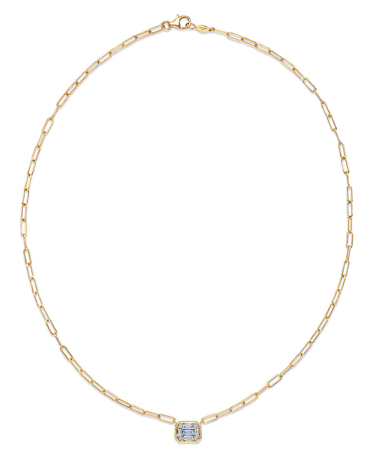 Kwiat 18kt Yellow Gold and Pave Diamond Pendant Necklace