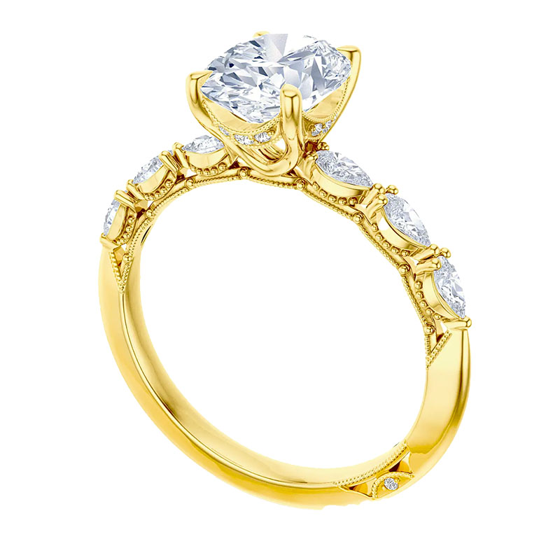 Tacori 18kt Yellow Gold Sculpted Crescent Engagement Ring Setting