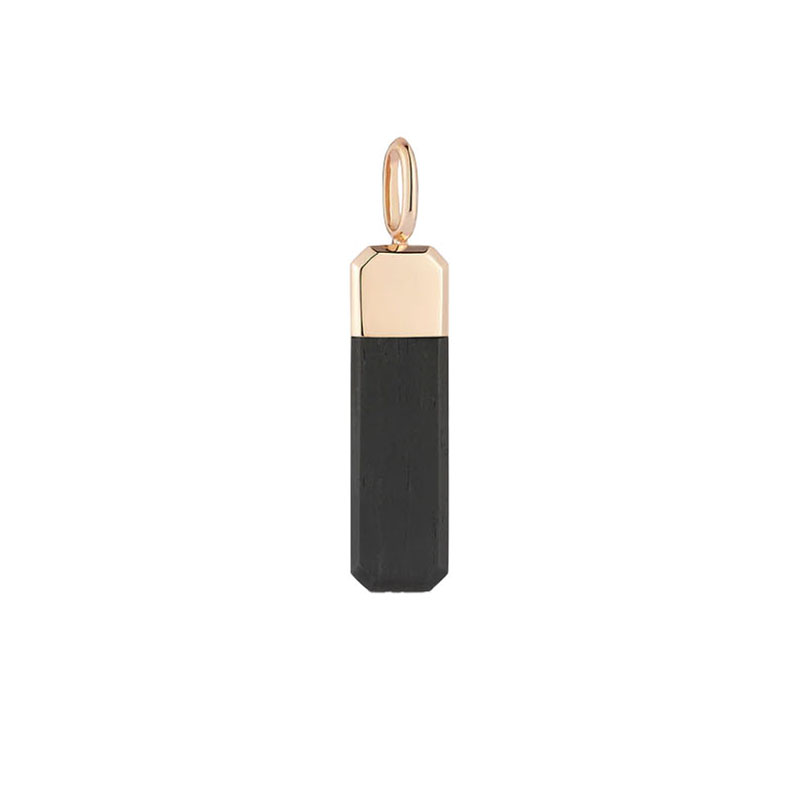 Walter's Faith 18kt Rose Gold and Ebony Carrington Large Pendant