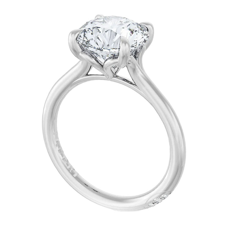 Tacori 18kt White Gold Founder Engagment Ring Setting