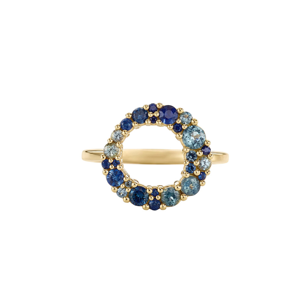 Artemer 18kt Yellow Gold  Multicolor Sapphire Ring