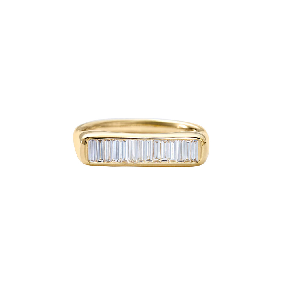 Artemer 18kt Yellow Gold and Channel Set Diamond Wedding Band