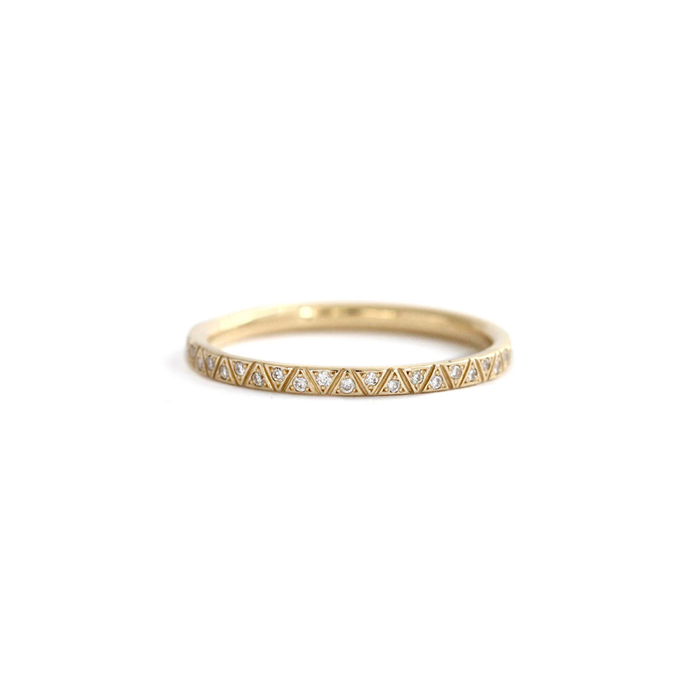 Artemer 18kt Yellow Gold and Diamond Eternity Band