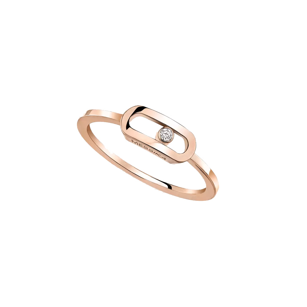 Messika 18k Rose Gold Move Uno Ring