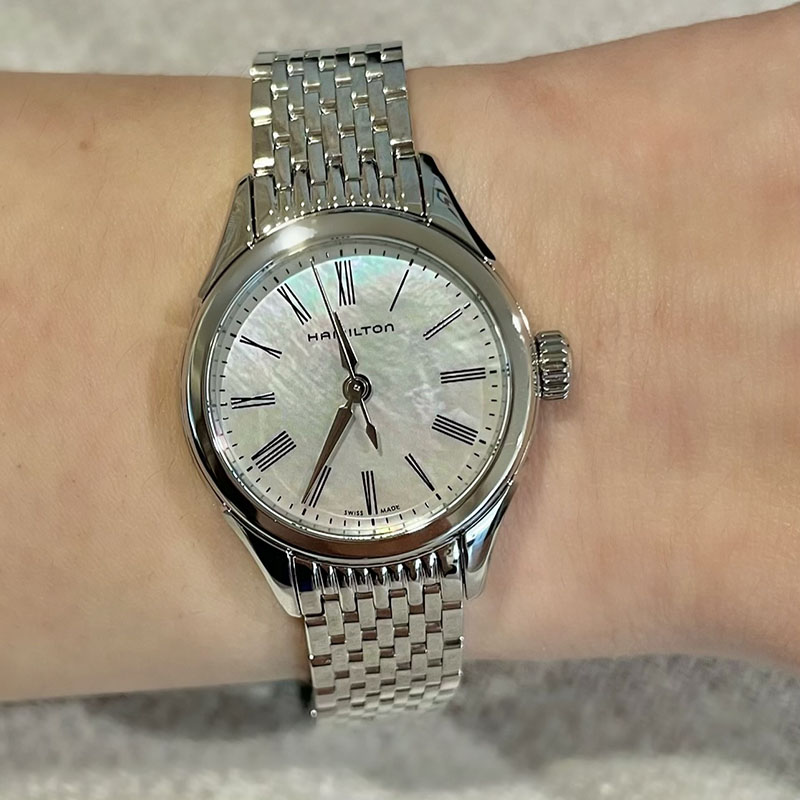 Hamilton American Classic Valiant Quartz Stainless Steel with Mother of Pearl Dial