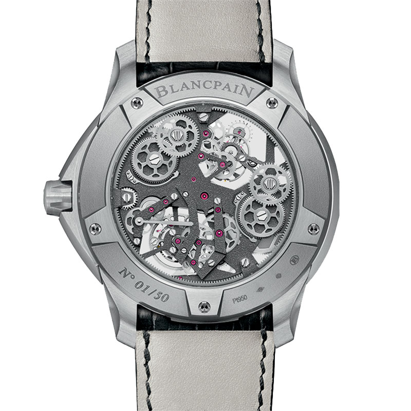 Blancpain Tourbillon Carousel 47.4MM Platinum with Alligator Leather