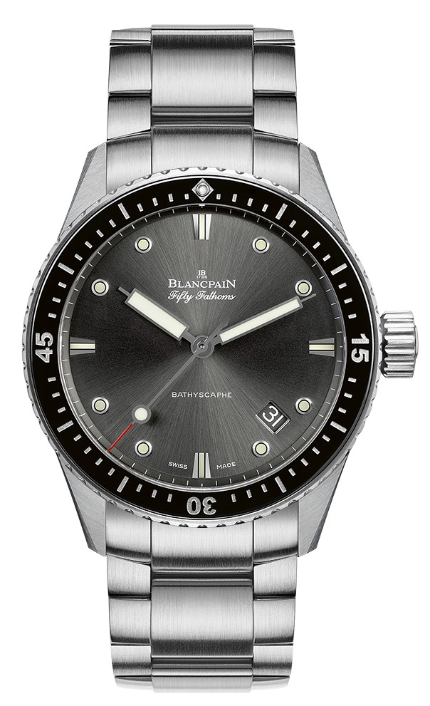 Blancpain Fifty Fathoms Bathyscaphe Stainless Steel 43mm Gray