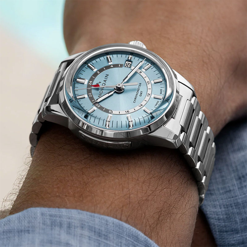 Norwain Freedom 60 GMT Ice Blue 40mm